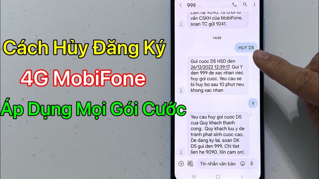 Cách hủy tất cả gói cước Mobifone đơn giản