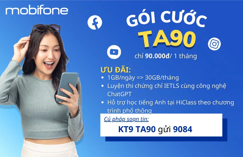 Gói cước TA90 MobiFone