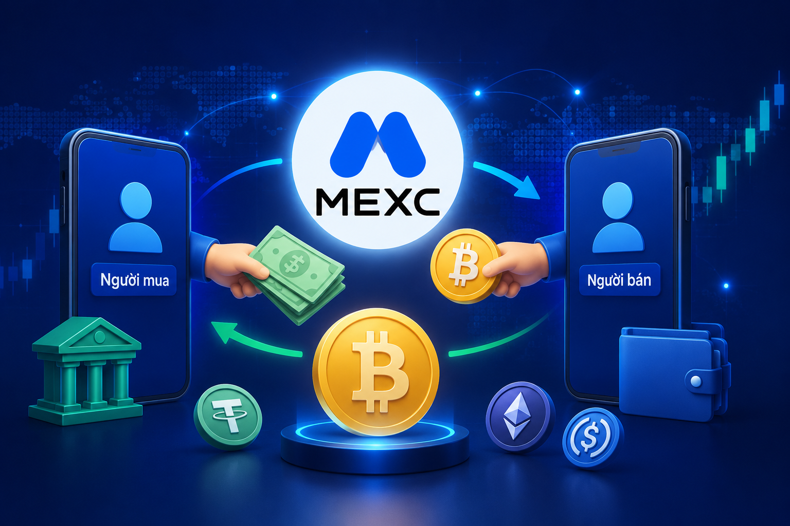 Crypto P2P là gì? Hướng dẫn mua Bitcoin và Crypto an toàn trên P2P